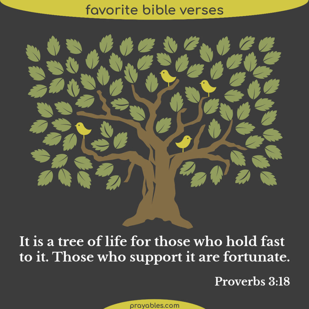 Bible Proverbs 3 18 Prayables