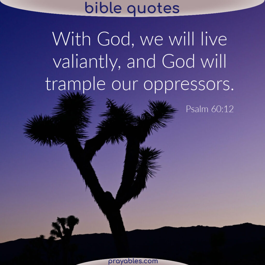 Bible Psalm 60 12 Prayables