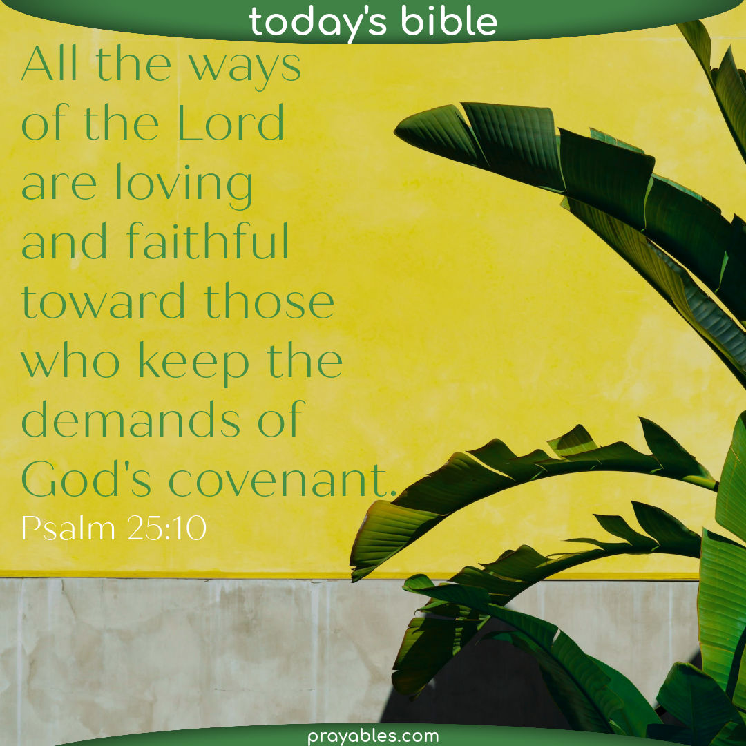 Bible Psalm 25 10 Prayables
