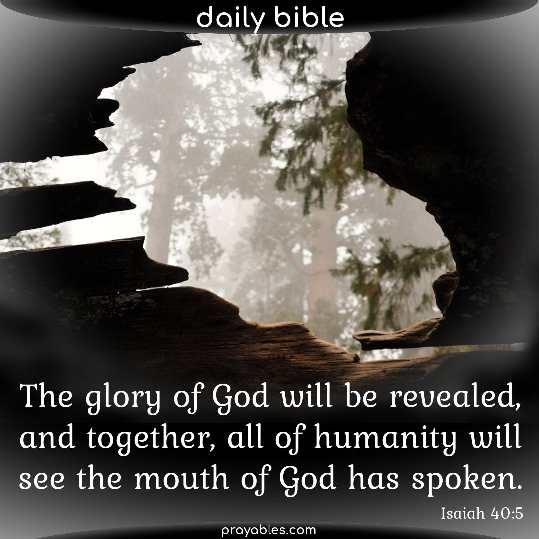 Bible Isaiah 40 5 Prayables