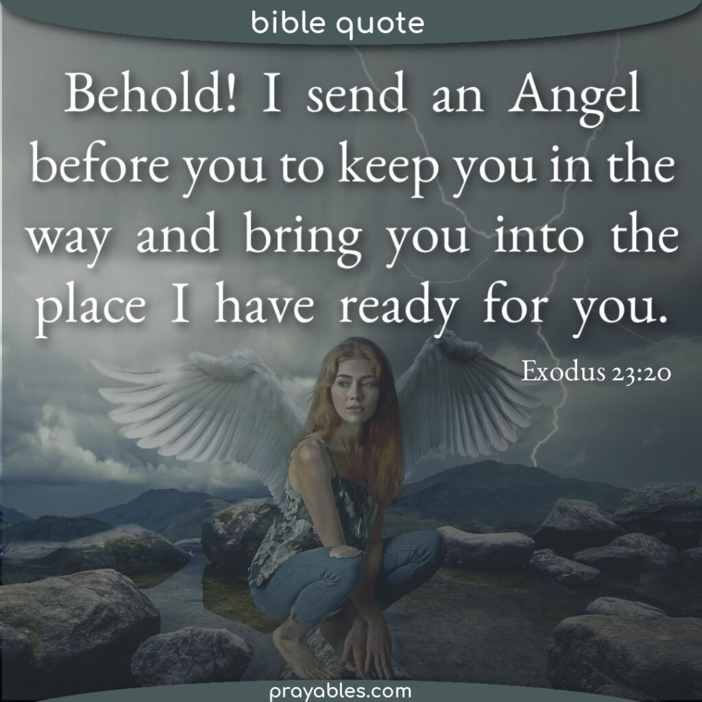 Bible Exodus 23 20 Prayables
