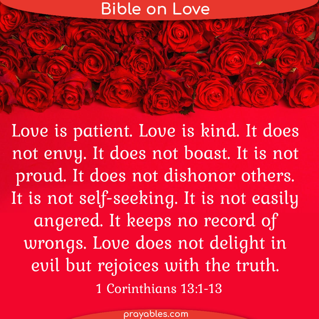 Bible: 1 Corinthians 13:1-13 - Prayables