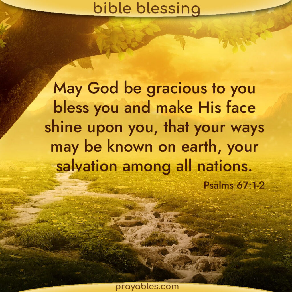 Bible Psalms 67 1 2 Prayables