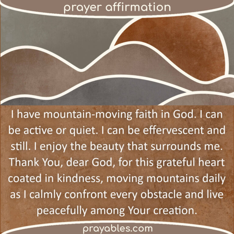 Prayer: Moving Mountains - Prayables