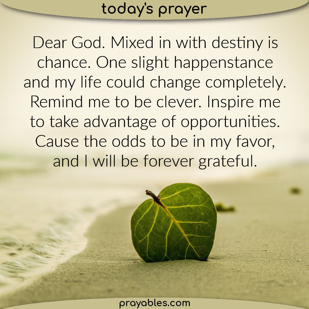 Prayer: In My Favor - Prayables