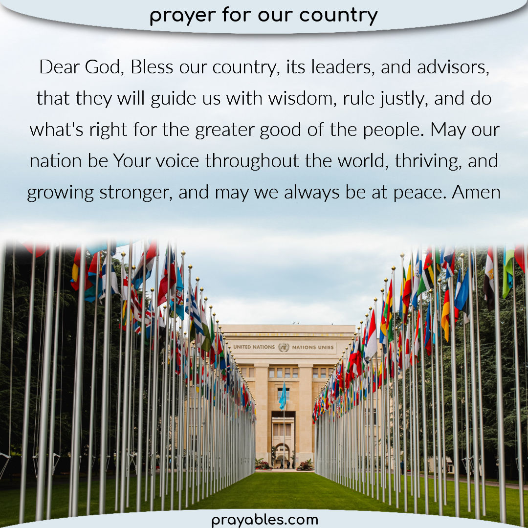 Prayer: For Our Country - Prayables