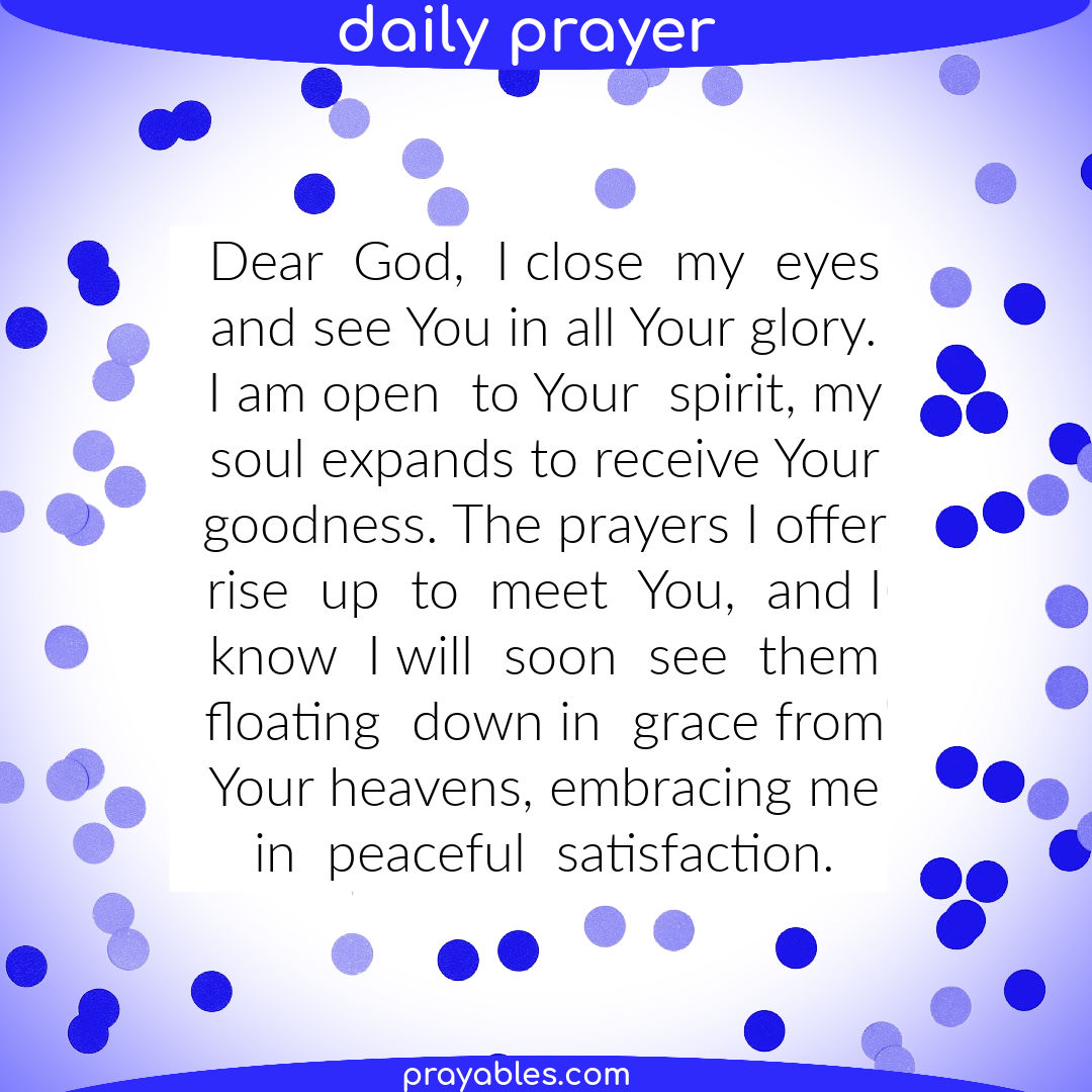 Prayer: Peaceful Satisfaction - Prayables