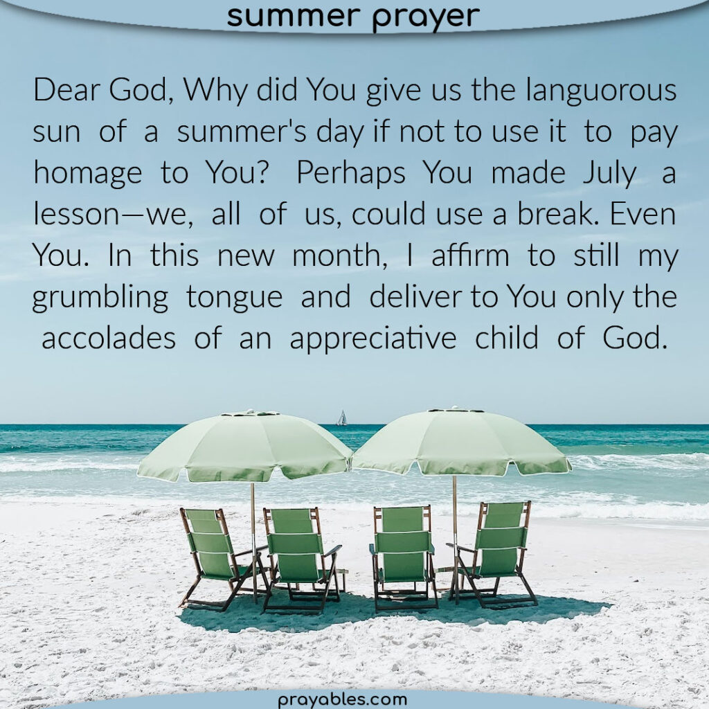 Prayer: Summer of Appreciation - Prayables