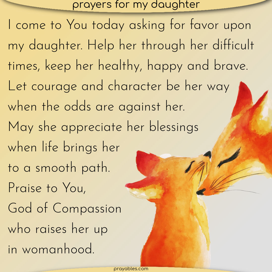 Prayer: for Daughter - Prayables