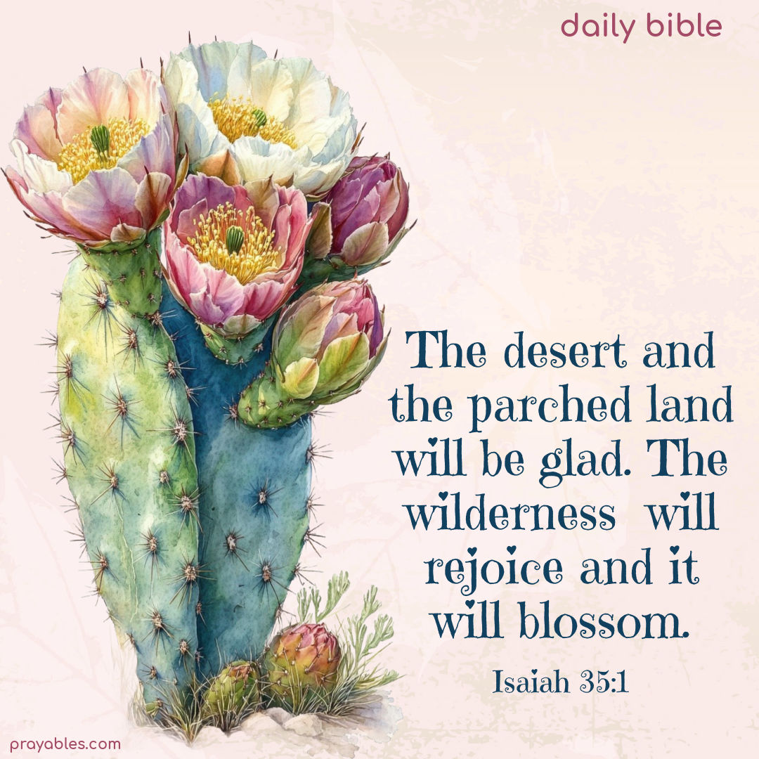 Bible: Isaiah 35:1 - Prayables