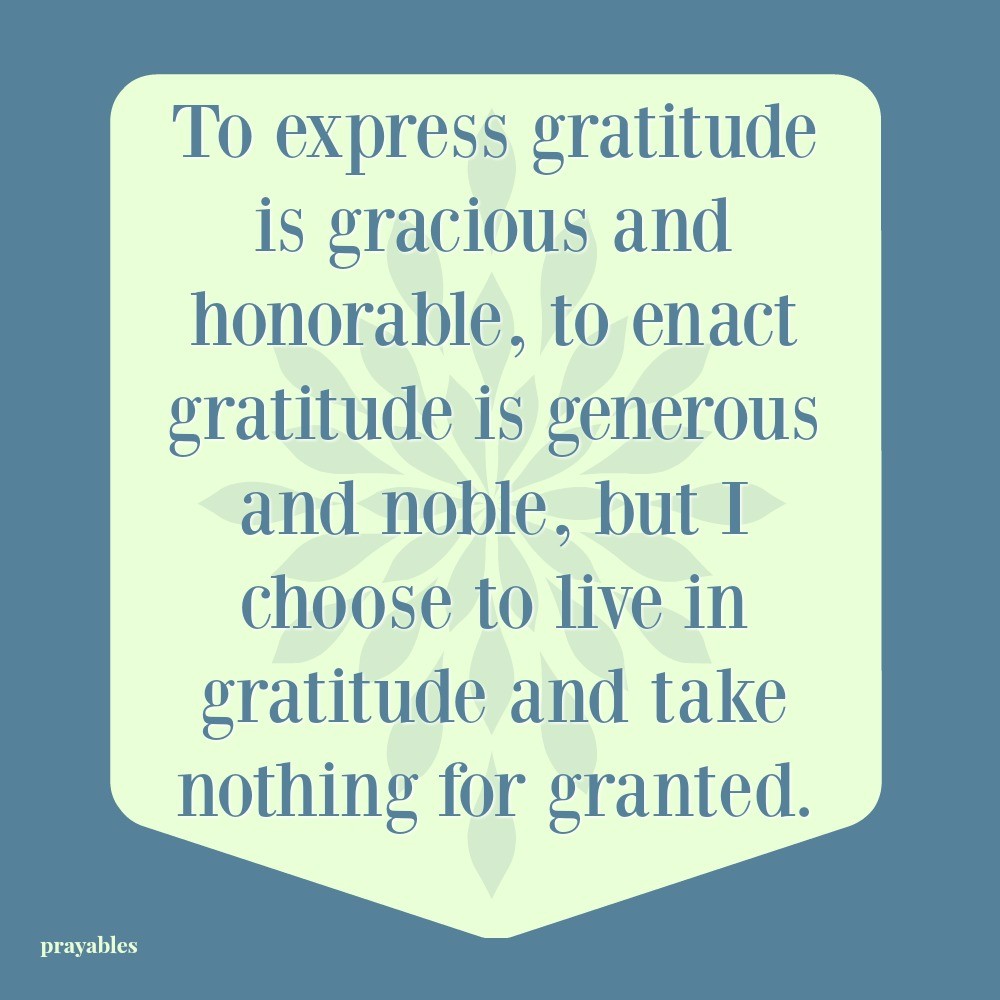 Affirmation: Enact Gratitude - Prayables