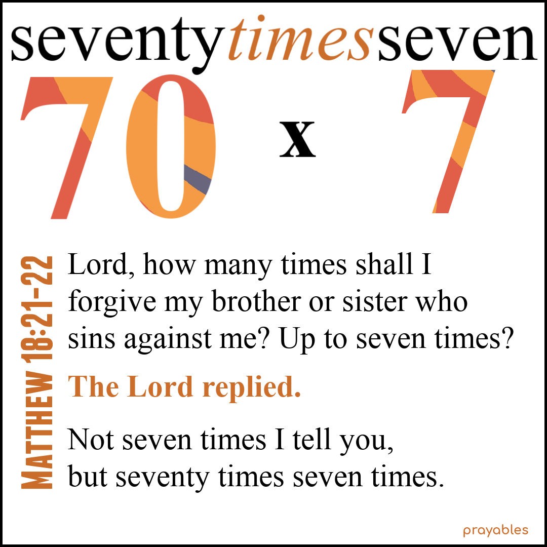 Bible Matthew 18 21 22 Prayables