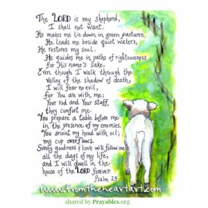 Bible: Psalm 23 - Prayables