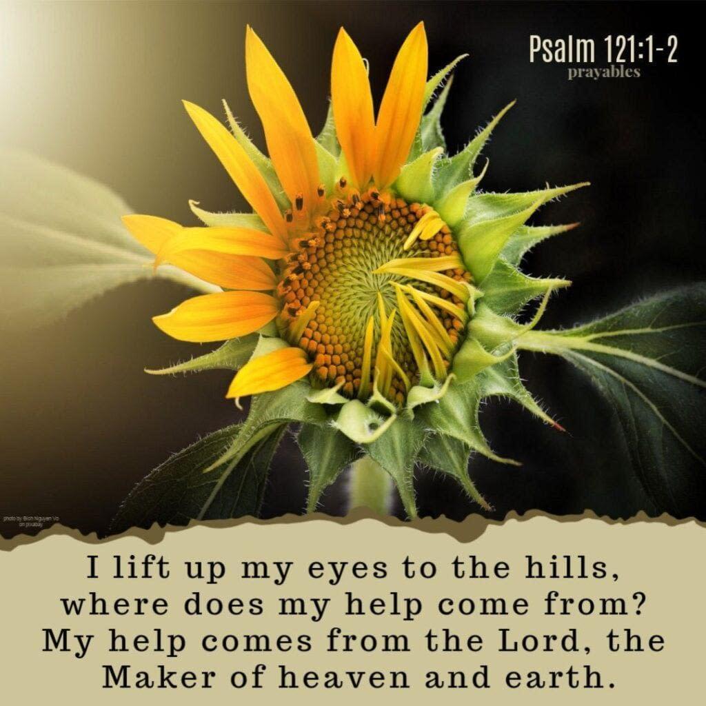 Bible Affirmation Psalm 121 1 2 Prayables