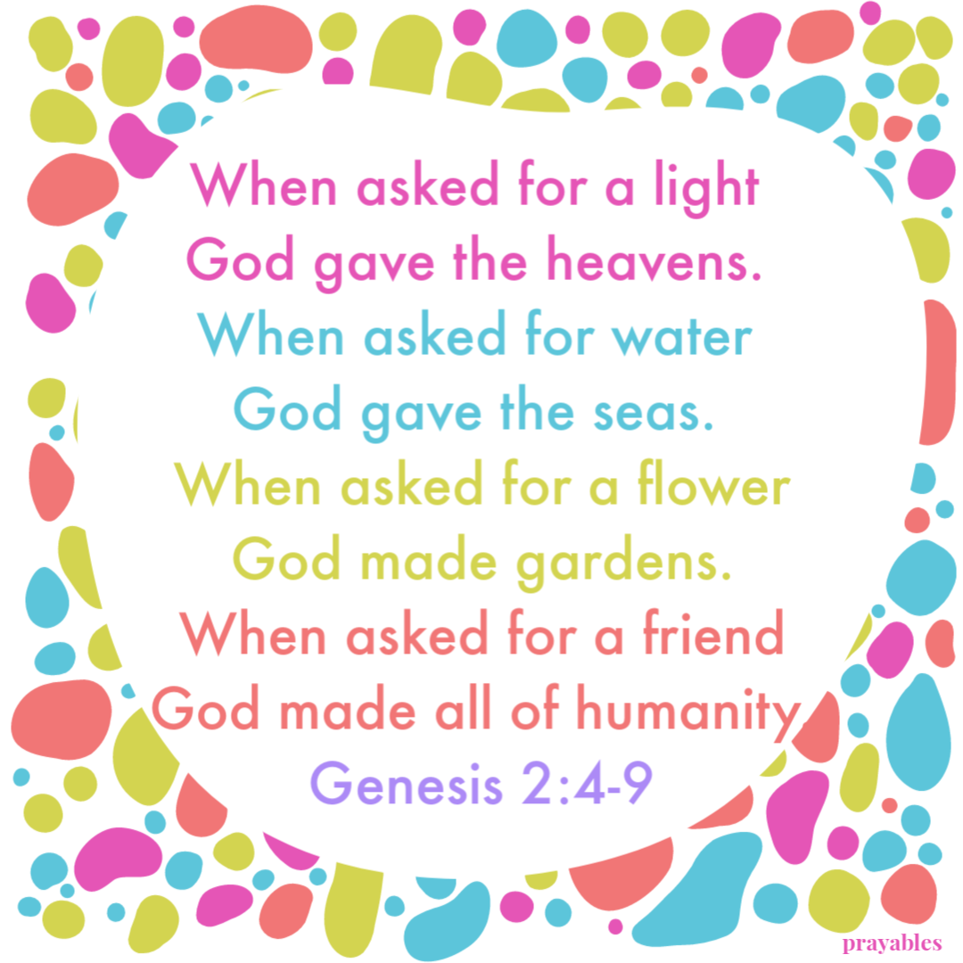 BIble Affirmation: Genesis 2:4-9 - Prayables