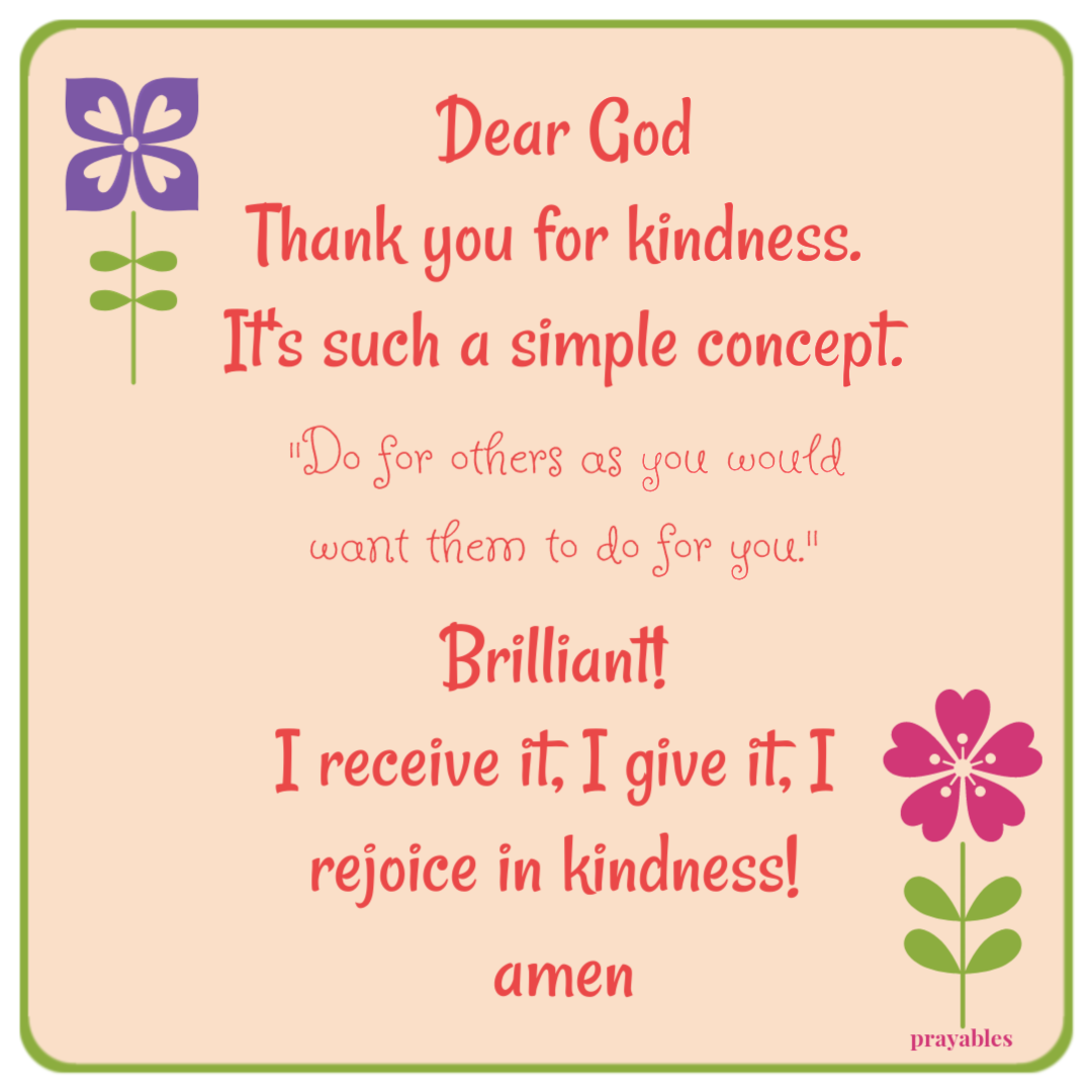 Prayer: Concept of Kindness - Prayables