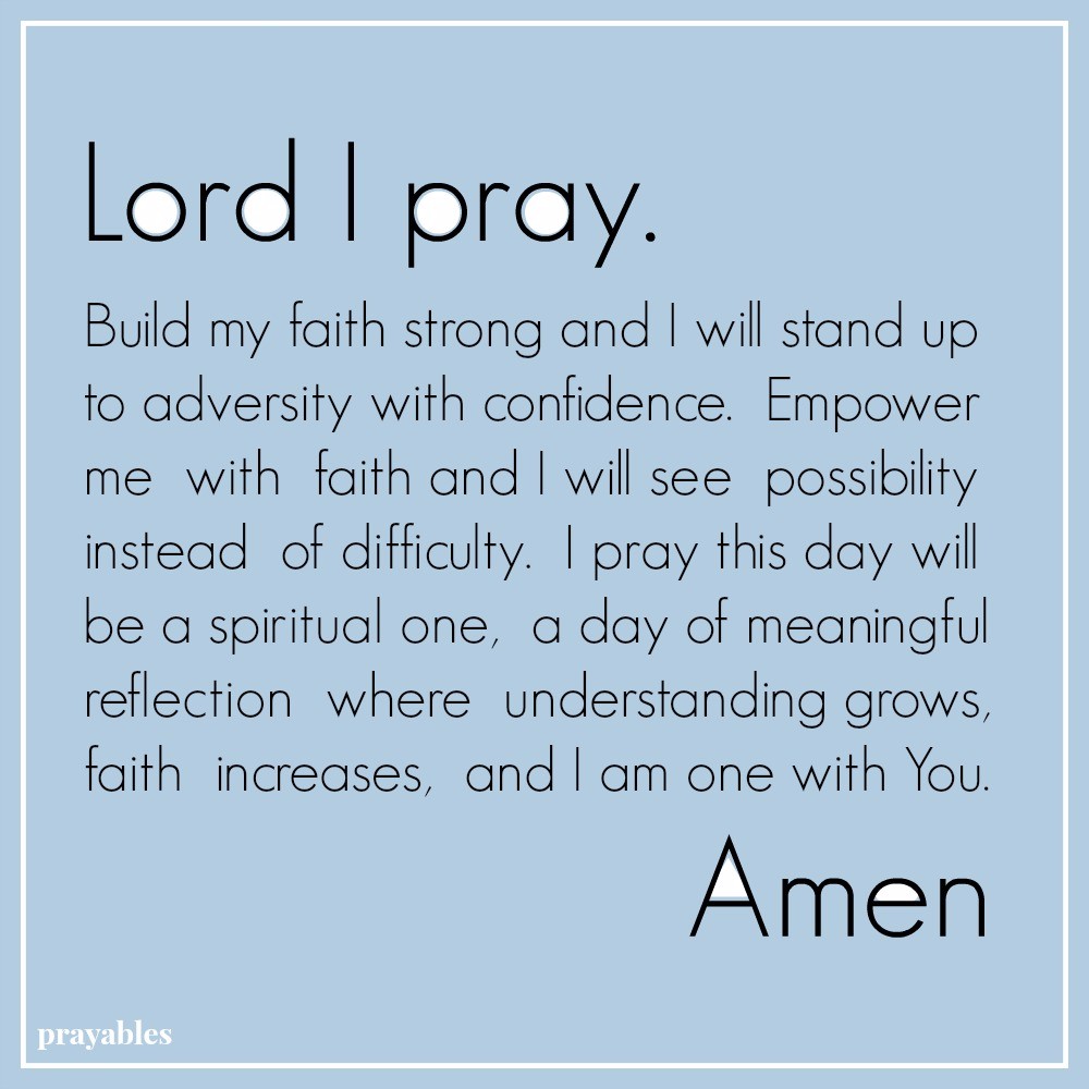 Prayer: Faith Increases - Prayables