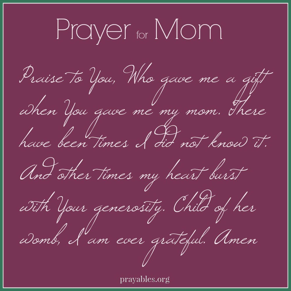 Prayer For Mom In Surgery