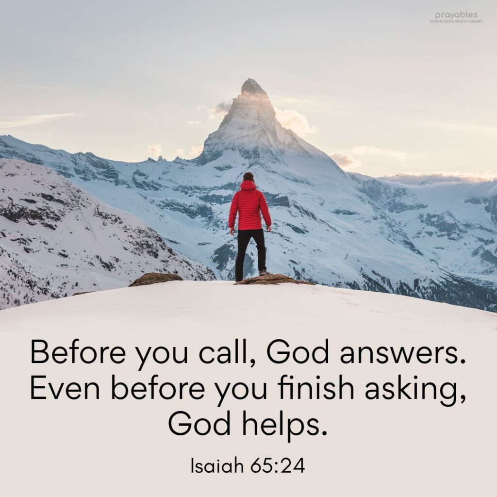Bible Isaiah 65 24 Prayables
