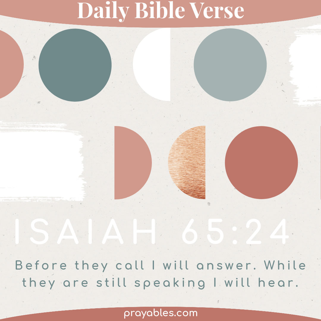 Bible Isaiah 65 24 Prayables