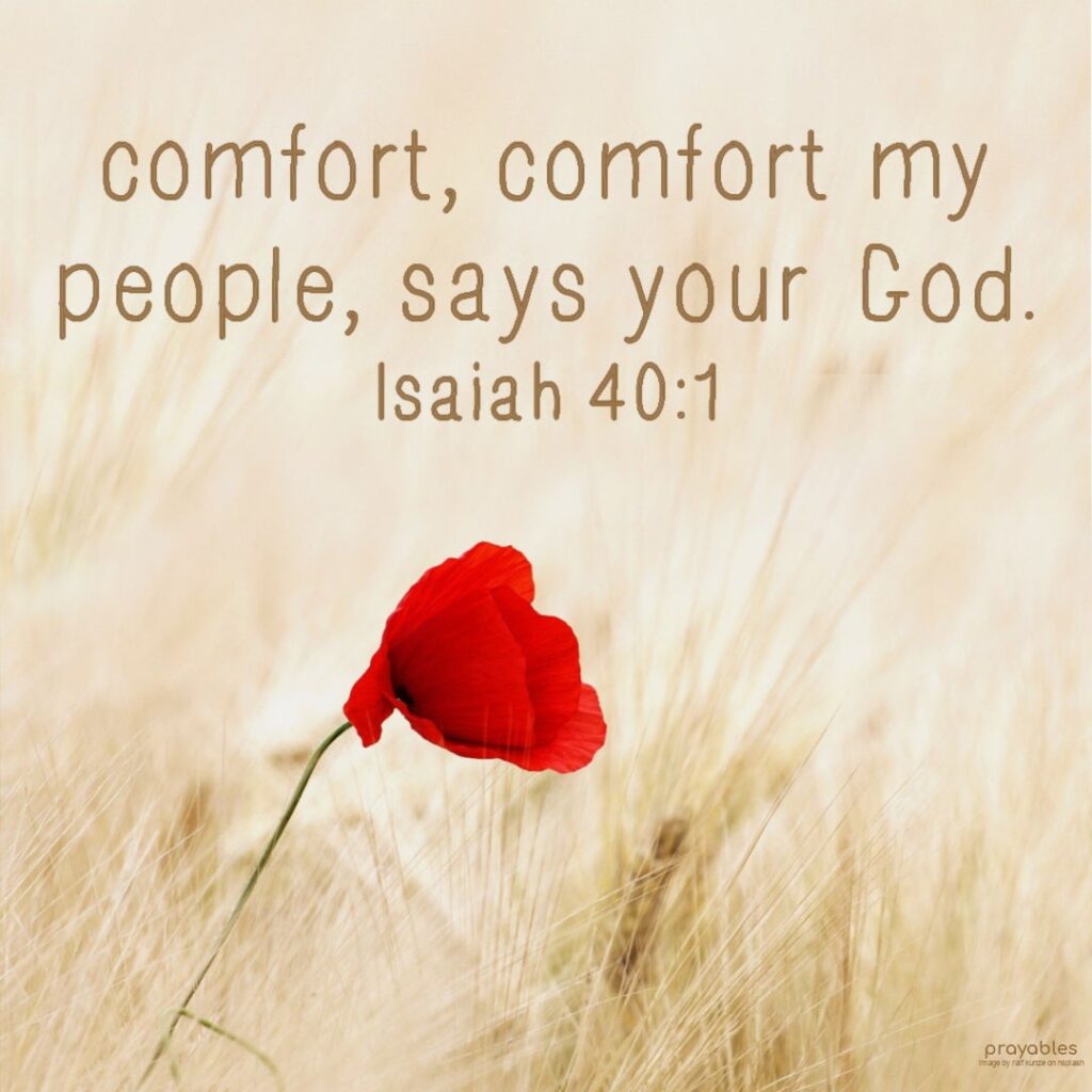Bible Isaiah 40 1 Prayables