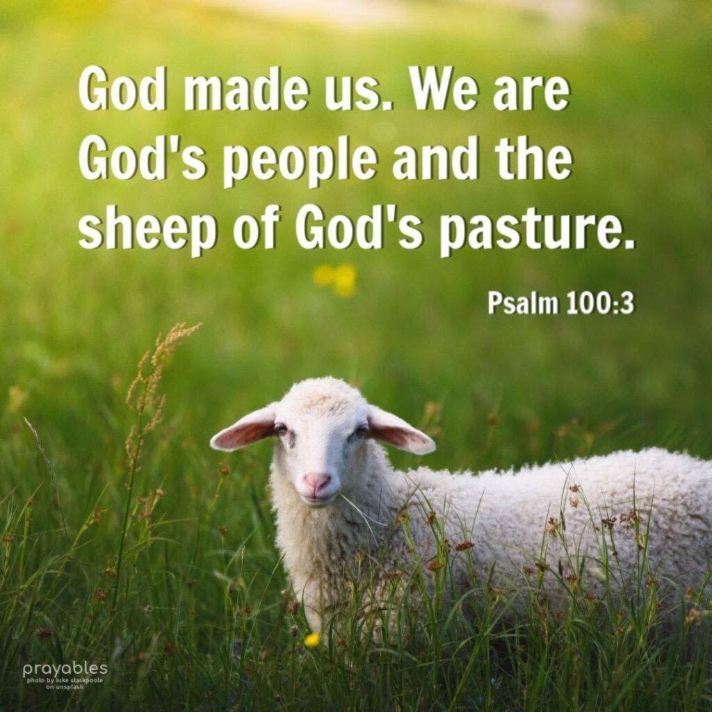 Bible: Psalm 100:3 - Prayables