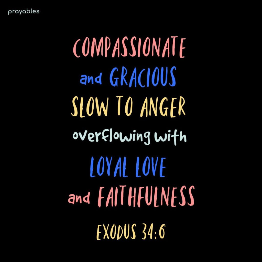 Bible Exodus 34 6 Prayables