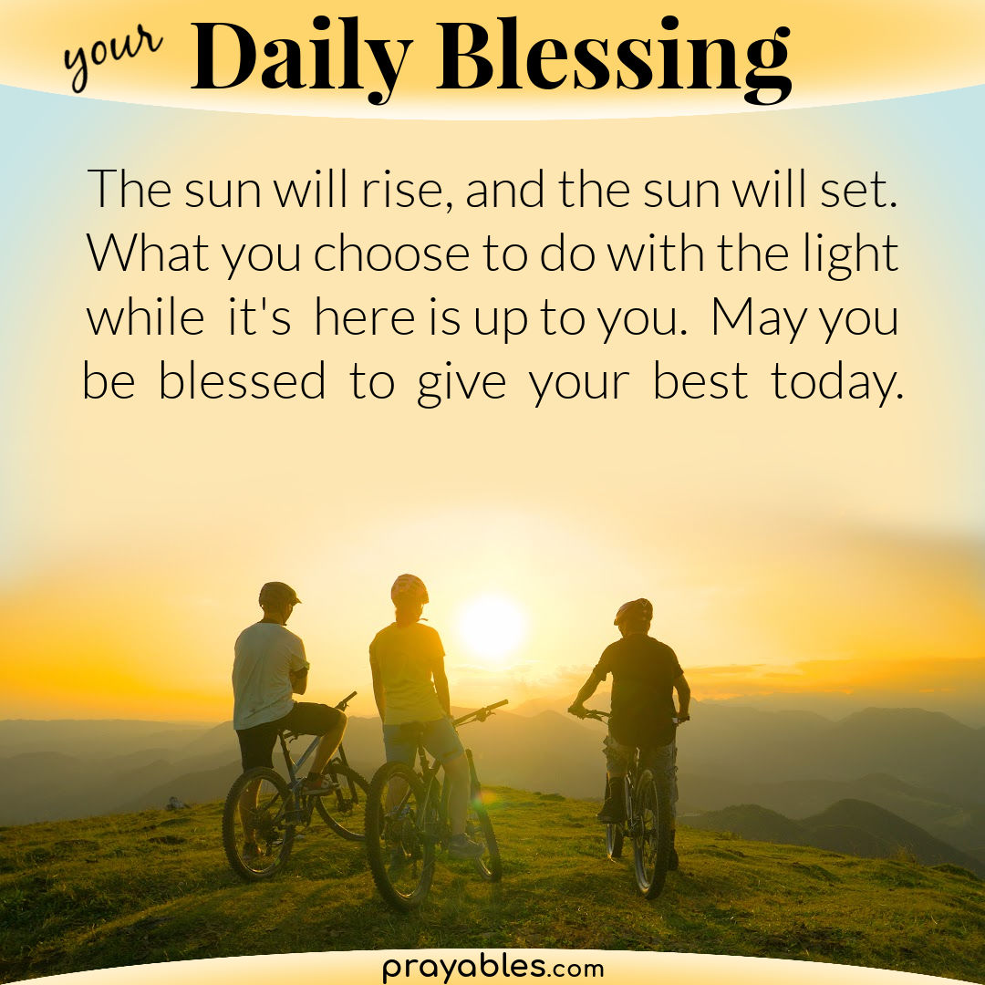 Blessing: Sunrise Light - Prayables