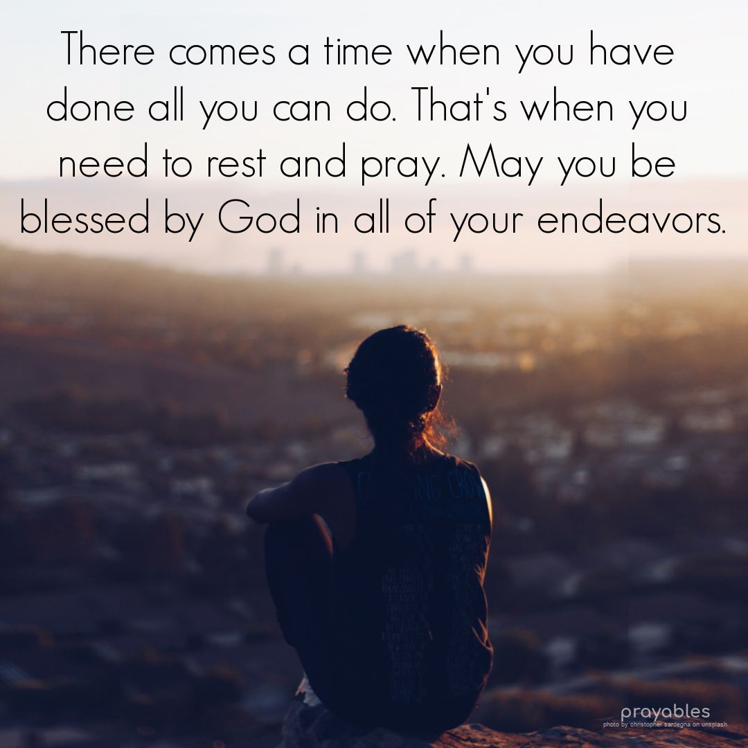 Blessing: All You Can Do - Prayables