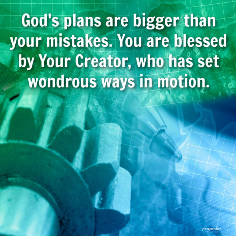 Blessing Bigger Than Your Mistakes Prayables
