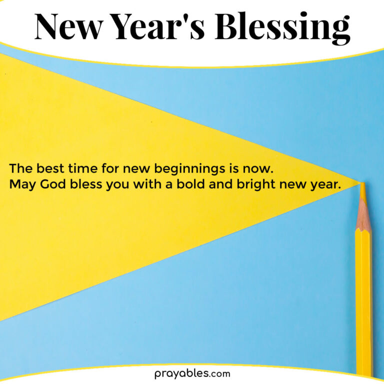 Blessing New Year's Blessing Prayables