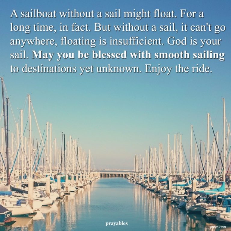 Blessing God is Your Sail Prayables