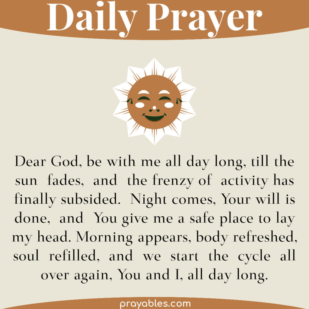 Prayer: With God Day and Night - Prayables