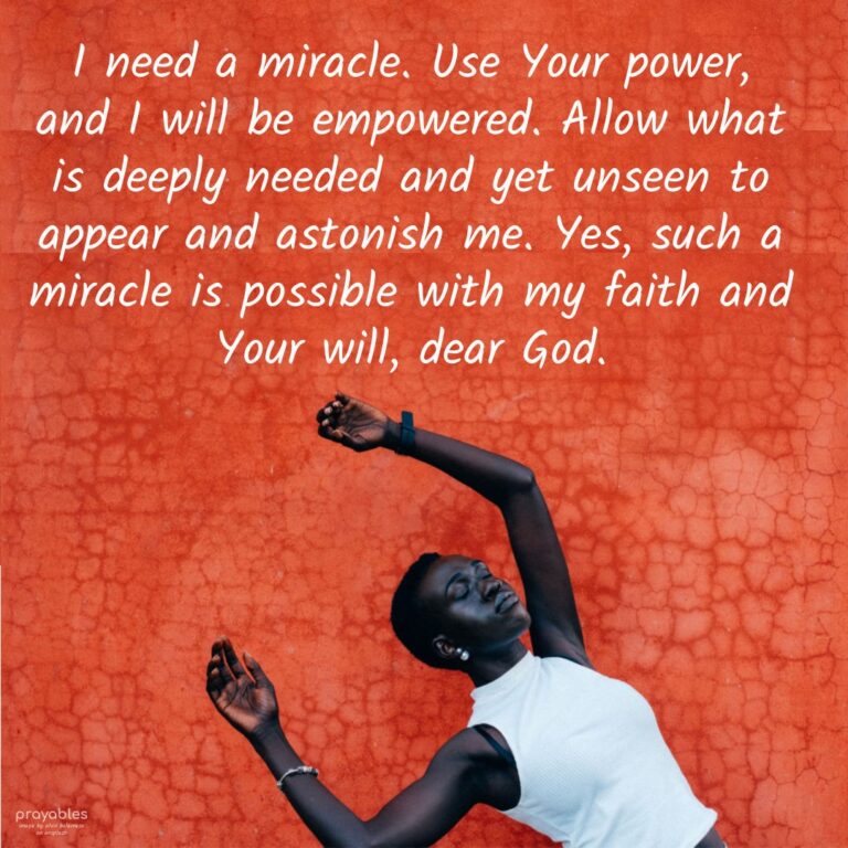 Prayer: Need a Miracle - Prayables