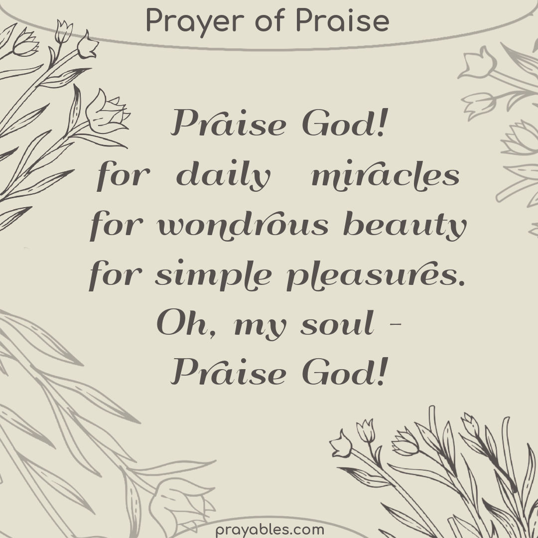 Prayer: For Wondrous Beauty - Prayables