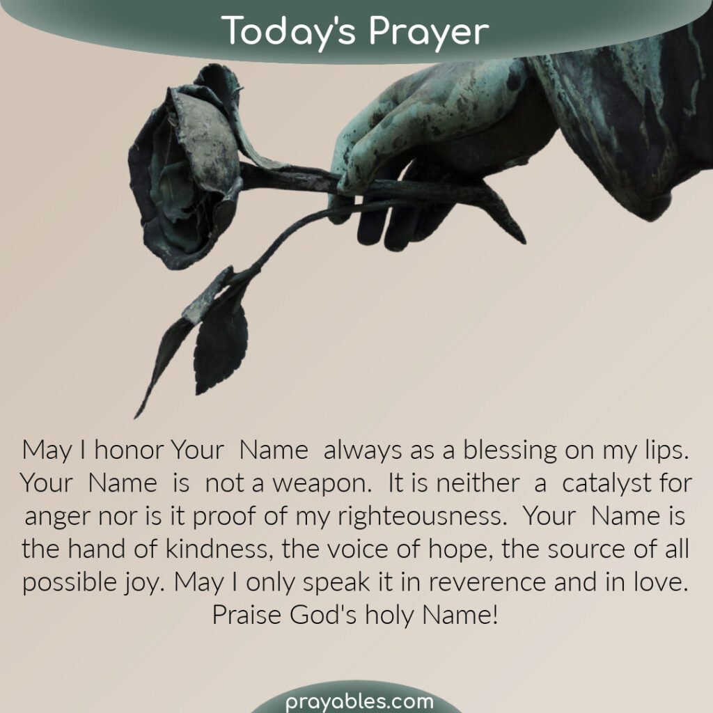 Prayer: God's Name - Prayables