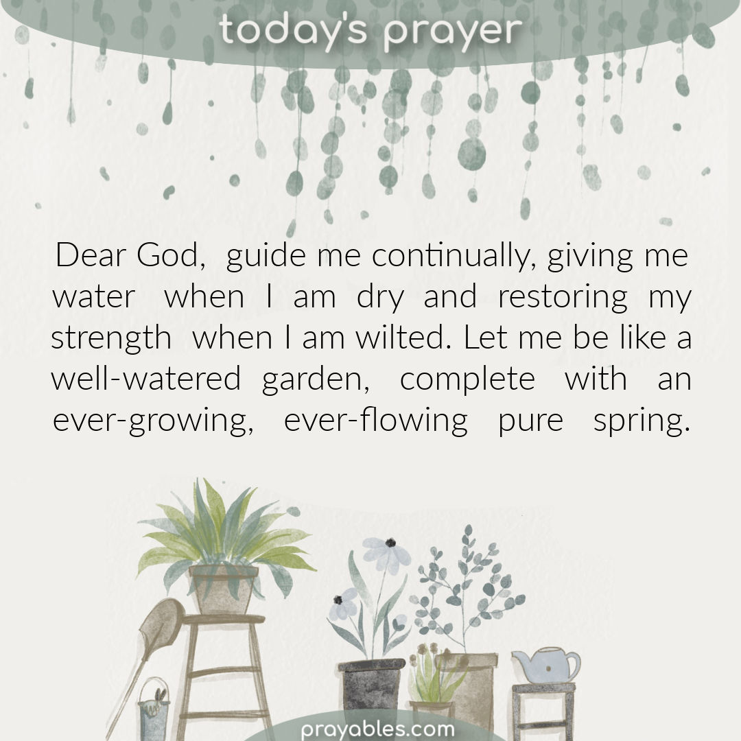 Prayer: Well-Watered Garden - Prayables