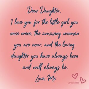 Prayer: Dear Daughter - Prayables