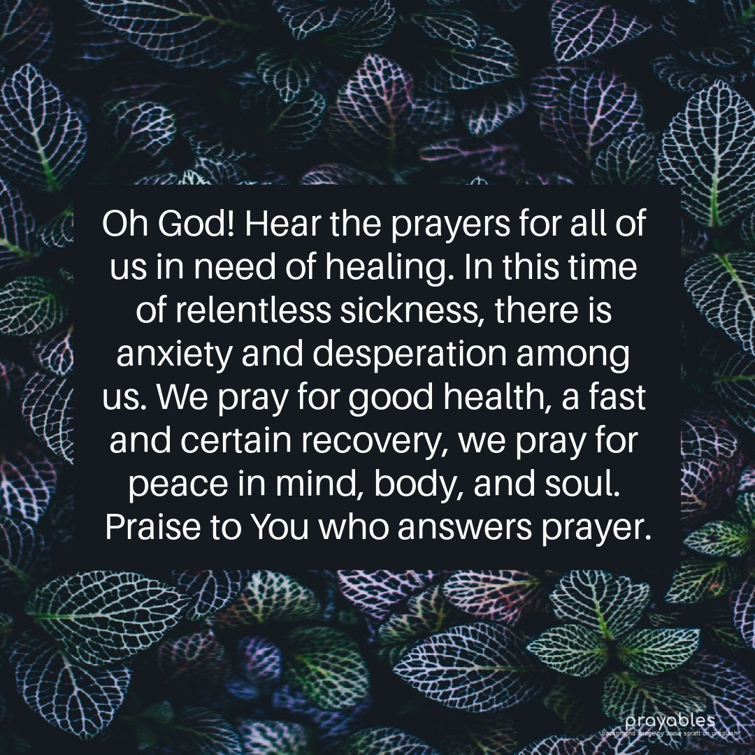 Prayer: Healing and Recovery - Prayables