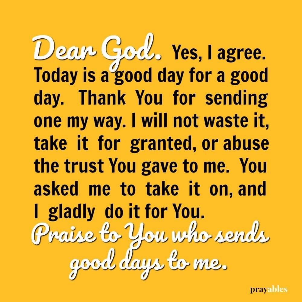 Prayer: Good Day - Prayables