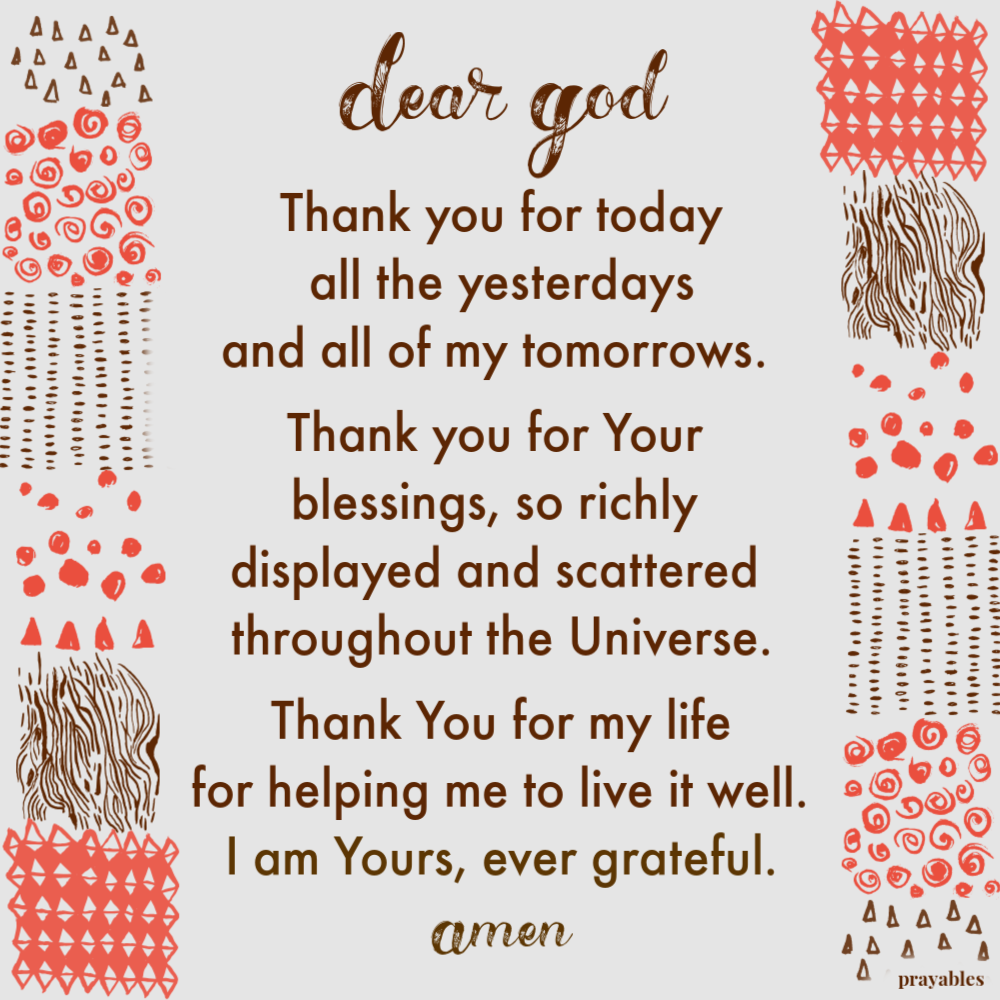 Prayer Today Yesterday And Tomorrows Prayables