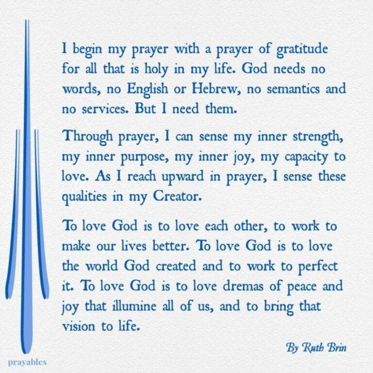 Prayer: To Love God - Prayables