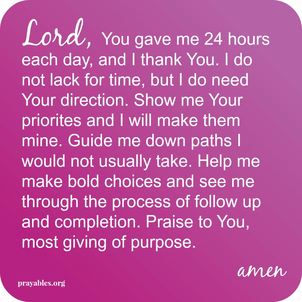 Prayer: God's Guidance - Prayables