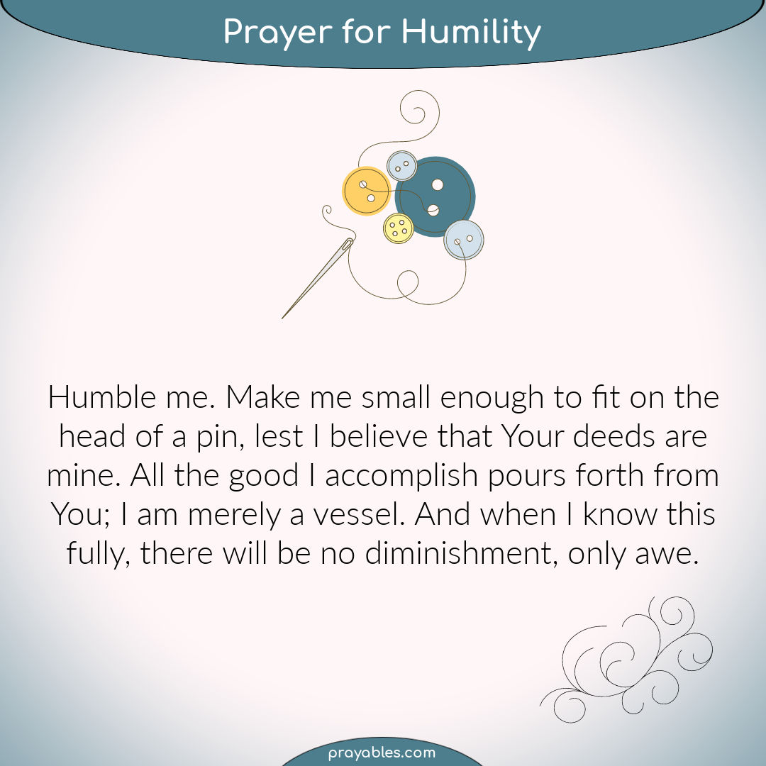 Prayer: For Humility - Prayables