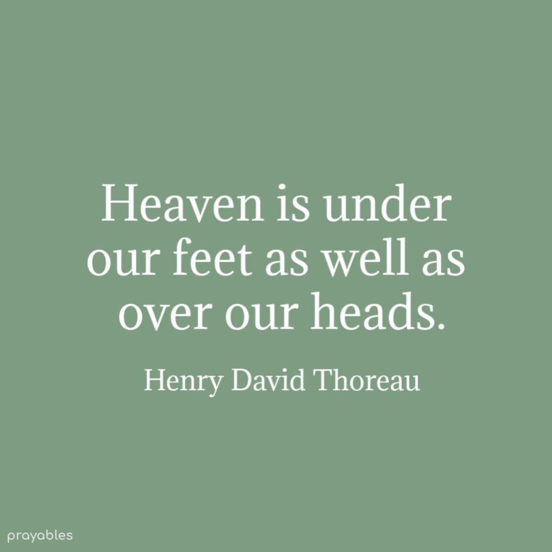 Quote: Heaven Under Our Feet – Prayables