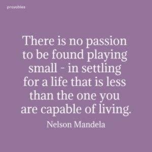 Quote: Nelson Mandela, Playing Small - Prayables