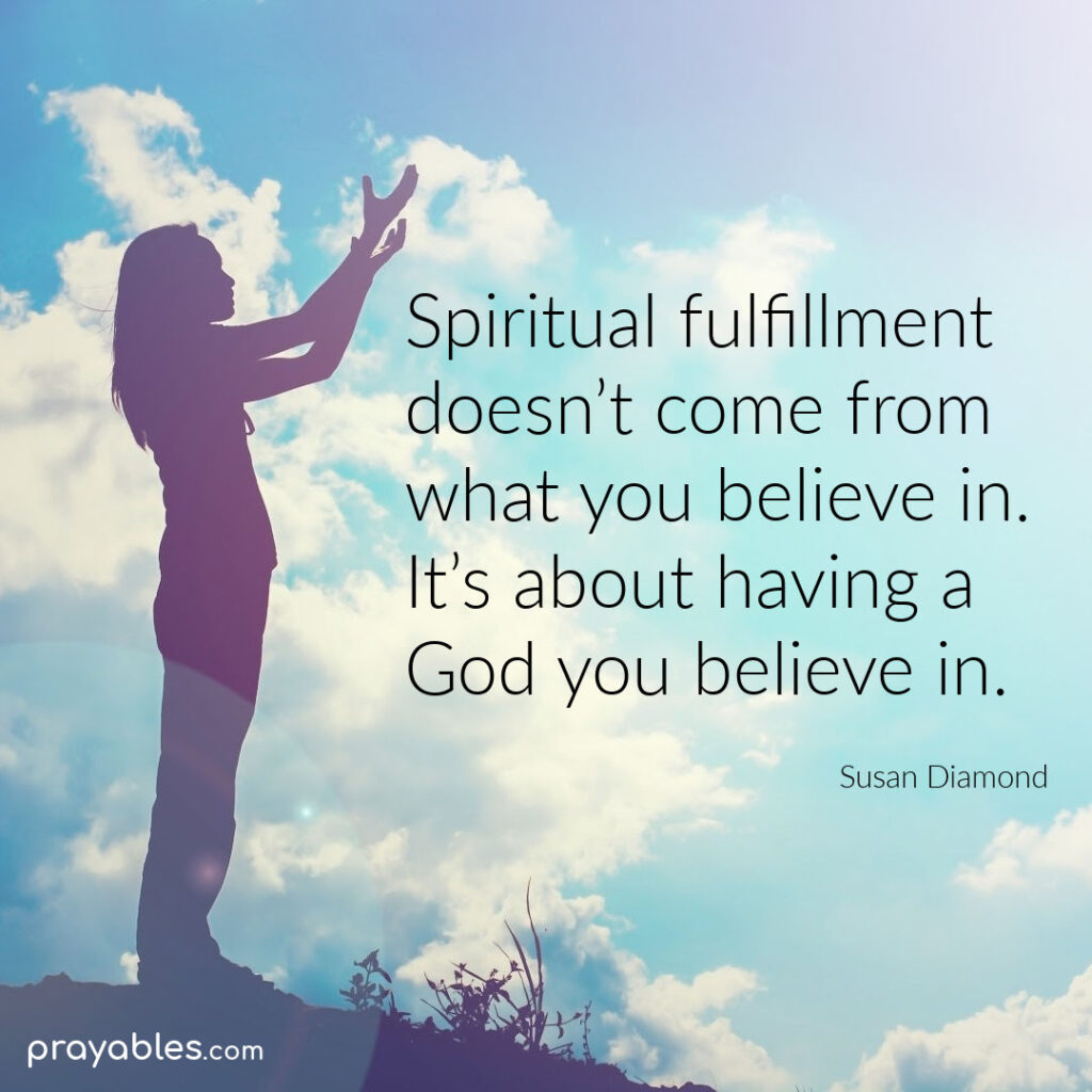 Quote: Diamond, Believe in God - Prayables